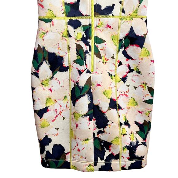 J Crew Floral Cove Surf Scuba Neoprene Bodycon Dress Casual SZ 00 - Picture 11 of 11